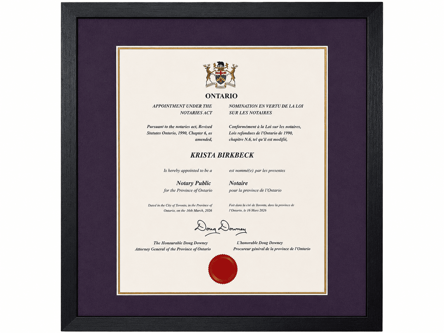 Notary Public Designation